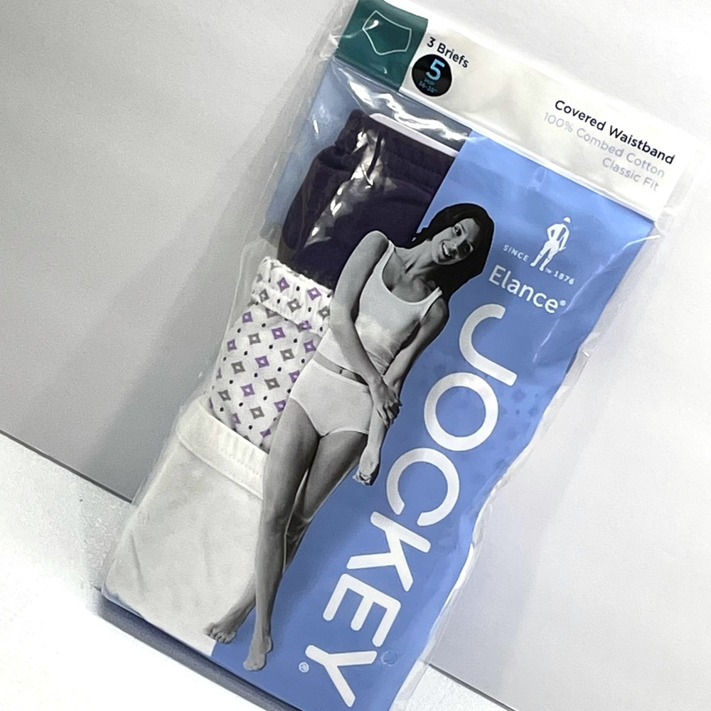 Jockey Elance Womens Panties Covered Waistband New